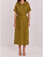 Šaty LK SK 510242.14 v barvě khaki Šaty LK SK 510242.14 v barvě khaki