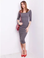 Šaty CZ SK 4196.00 tmavě šedá