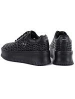 Dámské tenisky na platformě polobotky černé Goe TT2N4043