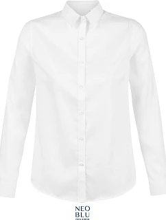 NEOBLU Blaise Women Mikro keprová halenka s dlouhým rukávem 24.3183 optic white
