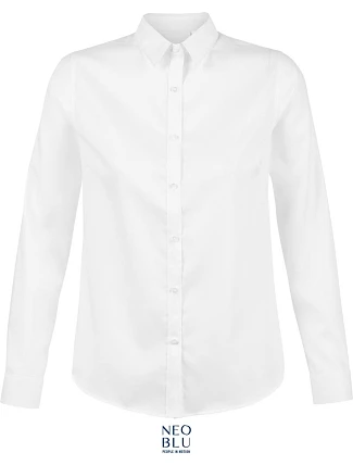 NEOBLU Blaise Women Mikro keprová halenka s dlouhým rukávem 24.3183 optic white NEOBLU Blaise Women Mikro keprová halenka s dlouhým rukávem 24.3183 optic white