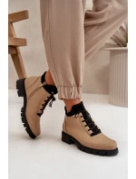 Nízké dámské boty z ekologické kůže béžové Erisabelle Nízké dámské boty z ekologické kůže béžové Erisabelle