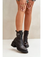 Dámské Botky Na Masivním Podpatku Zateplené Z Přírodní Kůže Černé Vinceza 66682 Dámské Botky Na Masivním Podpatku Zateplené Z Přírodní Kůže Černé Vinceza 66682