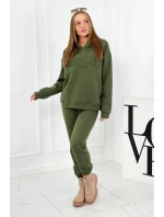 Izolovaná bavlněná souprava, mikina + kalhotami Brooklyn khaki Izolovaná bavlněná souprava, mikina + kalhotami Brooklyn khaki
