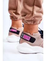 Dámská sportovní obuv nazouvací béžove Klayra