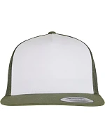 Flexfit 6006 5 panelová Trucker kšiltovka 55.6006 olive/white/loden Flexfit 6006 5 panelová Trucker kšiltovka 55.6006 olive/white/loden