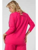 Italská móda Madri long barva:fuchsiová