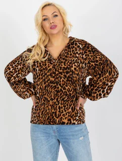 Košile LK KS 509188.38P světle hnědá