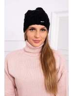 Fleecová čepice Waleria K307 černá