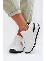 Dámské tenisky na platformě Big Star TT274882 Hi-Poly System Bílé