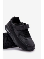 Dětské tenisky na suchý zip černé Krissandra