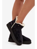 Dámské sněhule Wrangler na platformě – černé Dámské sněhule Wrangler na platformě – černé