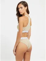 Dámská podprsenka bralettka O97C01KBOE1 - P13W béžová s potiskem - Guess Dámská podprsenka bralettka O97C01KBOE1 - P13W béžová s potiskem - Guess