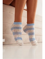 Pruhované prolamované dámské ponožky 1504.003