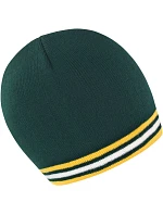 Result Headwear R 368X Pletená čepice s kontrastními pruhy 28.368X green/gold-white Result Headwear R 368X Pletená čepice s kontrastními pruhy 28.368X green/gold-white