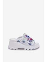 Dámské Kožené Sandały Na Klínu Artiker 56C0428 Bílé