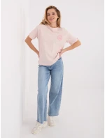 Tričko D12022M02842A světle růžové Tričko D12022M02842A světle růžové