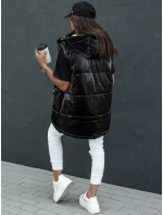 Dámská prošívaná dlouhá vesta MAYLO černá FashionStreet TY4521