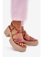 Dámské kožené sandály Maciejka 06990-39 Multikolor