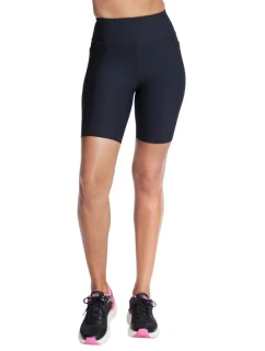 Skechers Go Flex Rib 8palcové cyklistické kraťasy s vysokým pasem SH32-BLK Black L