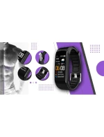 GIEWONT Black and Purple 2 Strap Smartwatch GW200-3 GIEWONT Black and Purple 2 Strap Smartwatch GW200-3