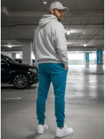 Pánské tyrkysové tepláky FashionStreet UX3428