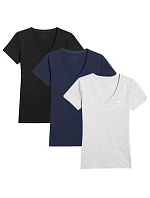 Dámské tričko (SET 3 triček) 4F 4FWMM00TTSHF3307-20S-27M-31S