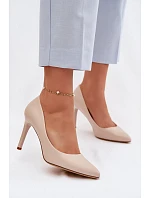 Eko kožené lodičky Sergio Leone 1339 Světle béžové