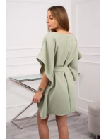 Oversize netopýří šaty tmavě mátové