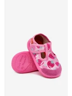 Bačkory Milami Dětské Elastické Na Suchý Zip S Jahodami Růžové Ambette