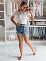 Dámské džínové šortky BELTLOVE blue FashionStreet SY0469