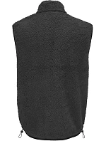 SOL'S Fury Bodywarmer Fleecová vesta Sherpa 25.4041 carbon grey/black