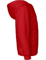 Neutral O 13301 Dětská mikina s kapucí z bio bavlny 77.1331 red