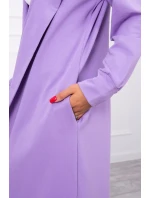 Fialová bunda s potiskem