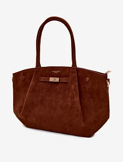 Shopper kabelka z imitace semiše Camel Nellia