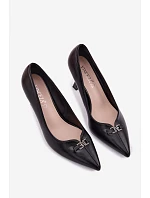 Podpatky s ozdobným detailem Vinceza 62291 Černé
