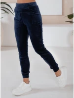 Dámský tmavě modrý velurový komplet SO COMFY FashionStreet AY0884