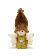 VÁNOČNÍ PŘÍVĚSEK ANDĚL ZLATÝ 7CM