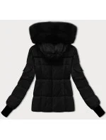 Černá dámská zimní bunda s odepínací kapucí S'west (B8303-1) Černá dámská zimní bunda s odepínací kapucí S'west (B8303-1)