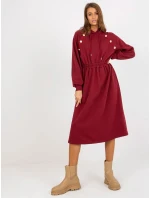 Dámské šaty RV SK 8336 kaštanové Dámské šaty RV SK 8336 kaštanové