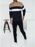 Pánský tmavě modrý svetr FashionStreet WX2284