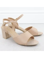 Béžové dámské sandály na jehlovém podpatku Vinceza 20275 Béžové dámské sandály na jehlovém podpatku Vinceza 20275