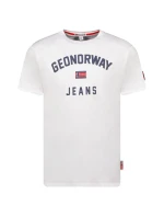 Geografické Norsko tričko Jassier 254 M SY1361H/GN-White pánské