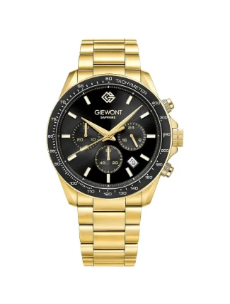 Pánské hodinky Giewont Chronograph Sapphire Gold Black GW3520-B4