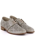 Dámská prolamovaná obuv oxford zlatá Potocki 12778