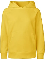 Neutral O 13101 Dětská mikina s kapucí z bio bavlny 77.1301 yellow