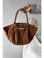 Kožená semišová kabelka Camel Orselle