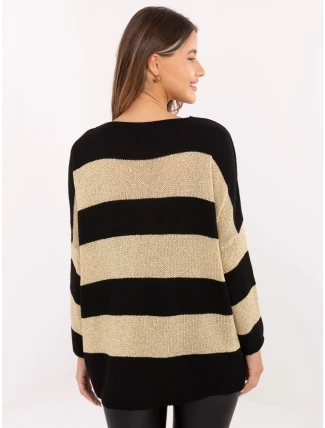 Jumper MI SW 2909.55 černá a zlatá