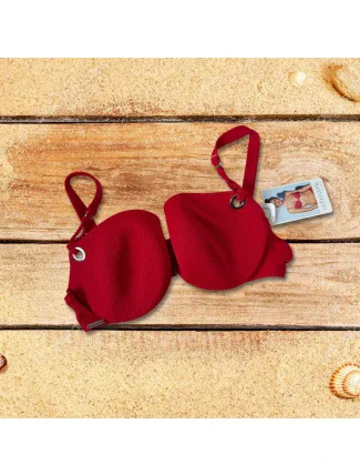 Vrchní díl plavek B8218 červený - Selmark Vrchní díl plavek B8218 červený - Selmark