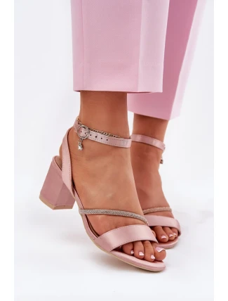 Sandály na podpatku model 213010 Step in style Sandály na podpatku model 213010 Step in style